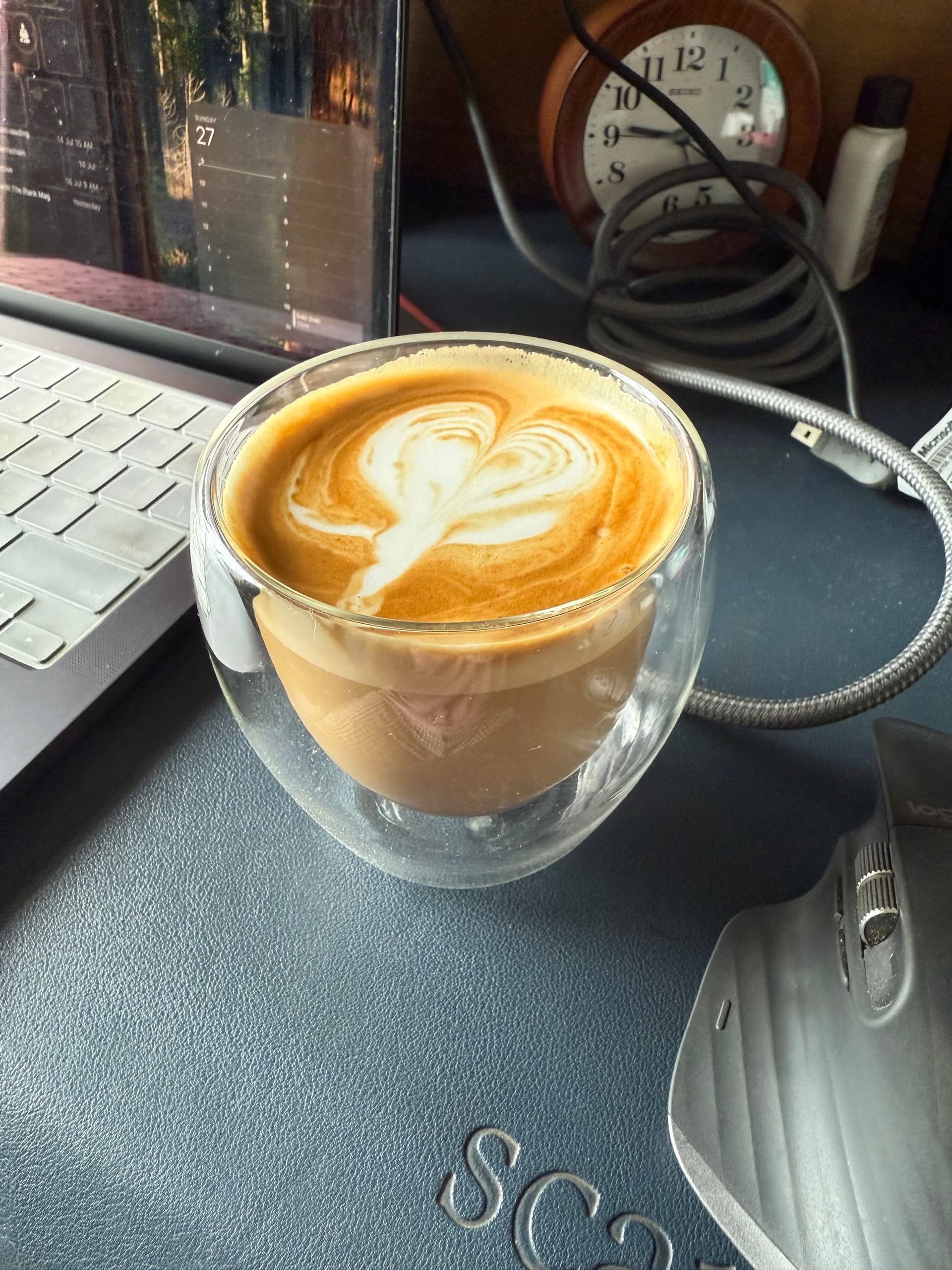 Latte art from July 27, 2025