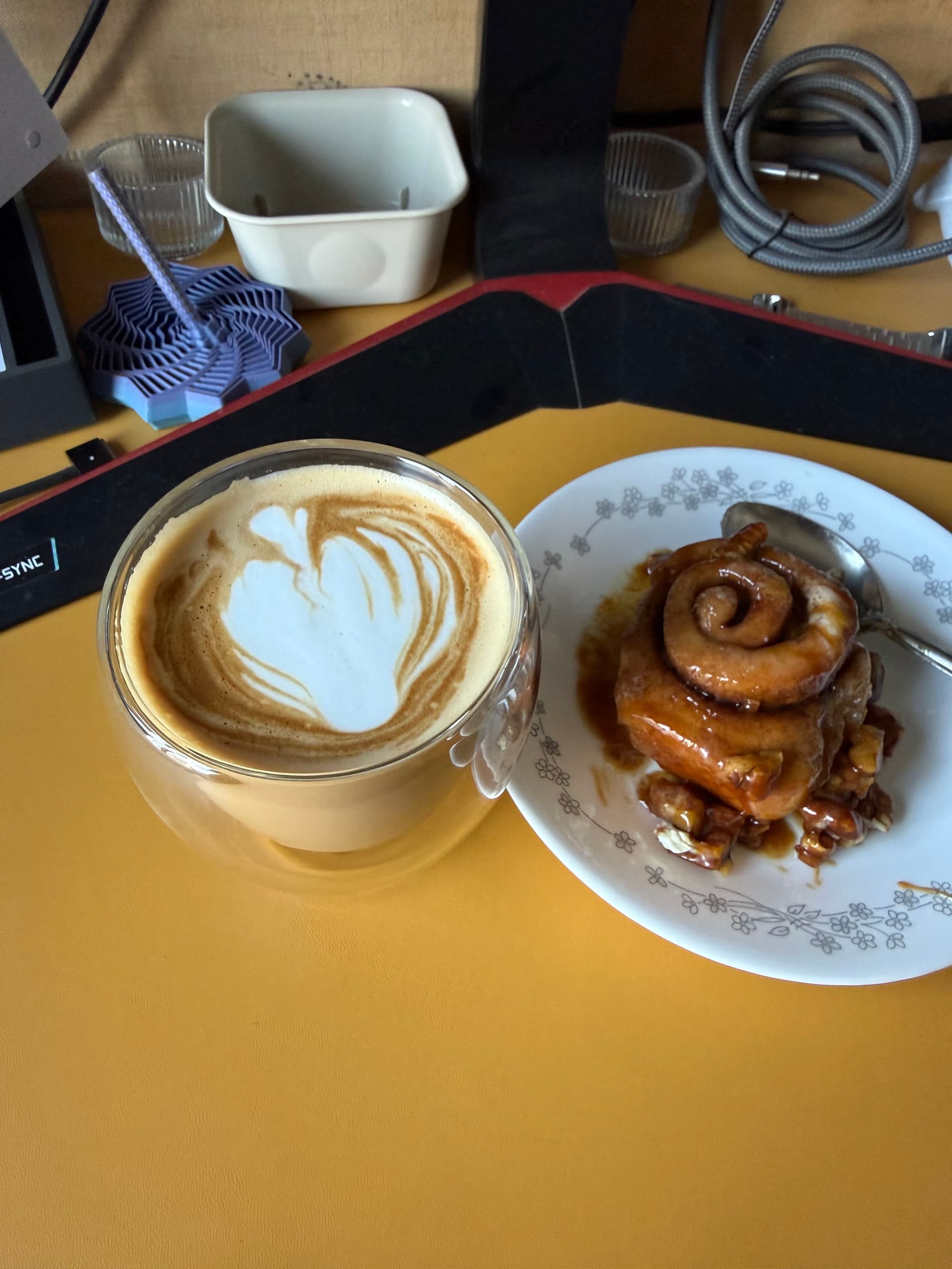 Latte art from December 1, 2025