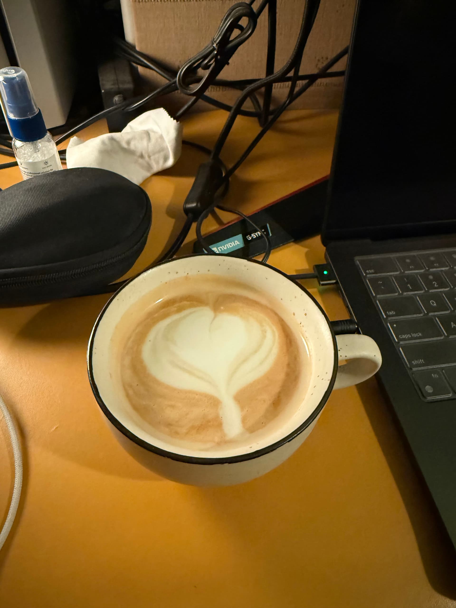 Latte art from March 12, 2026
