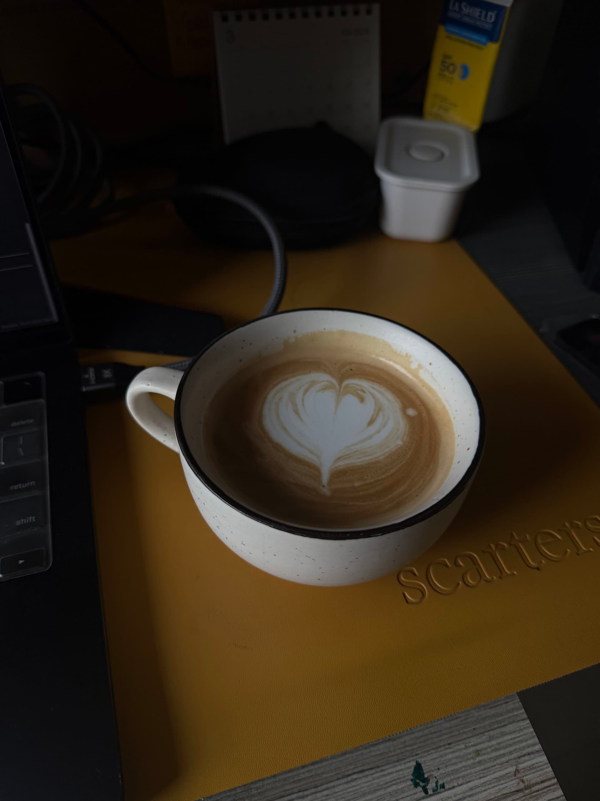 Latte art from March 24, 2026