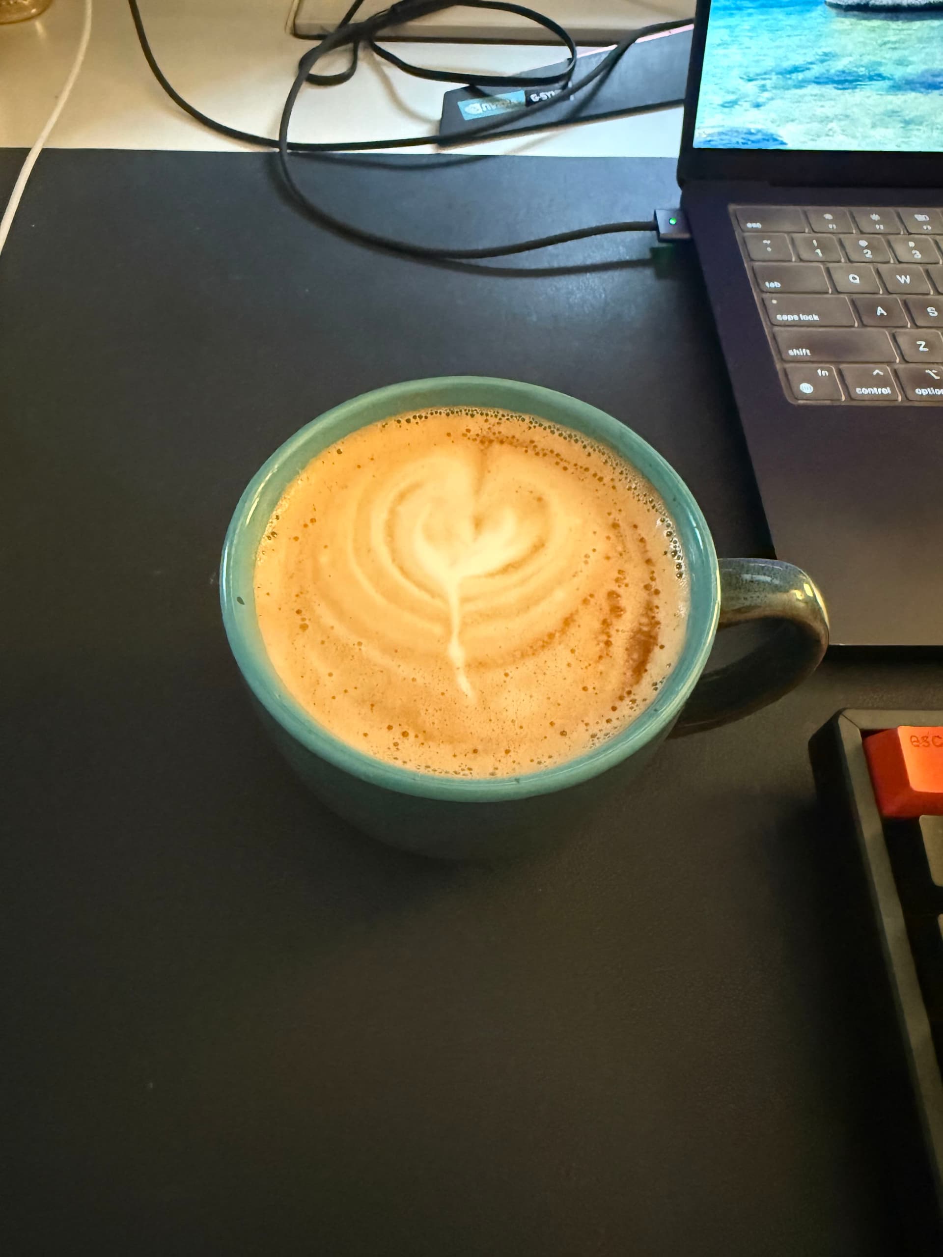 Latte art from August 15, 2026