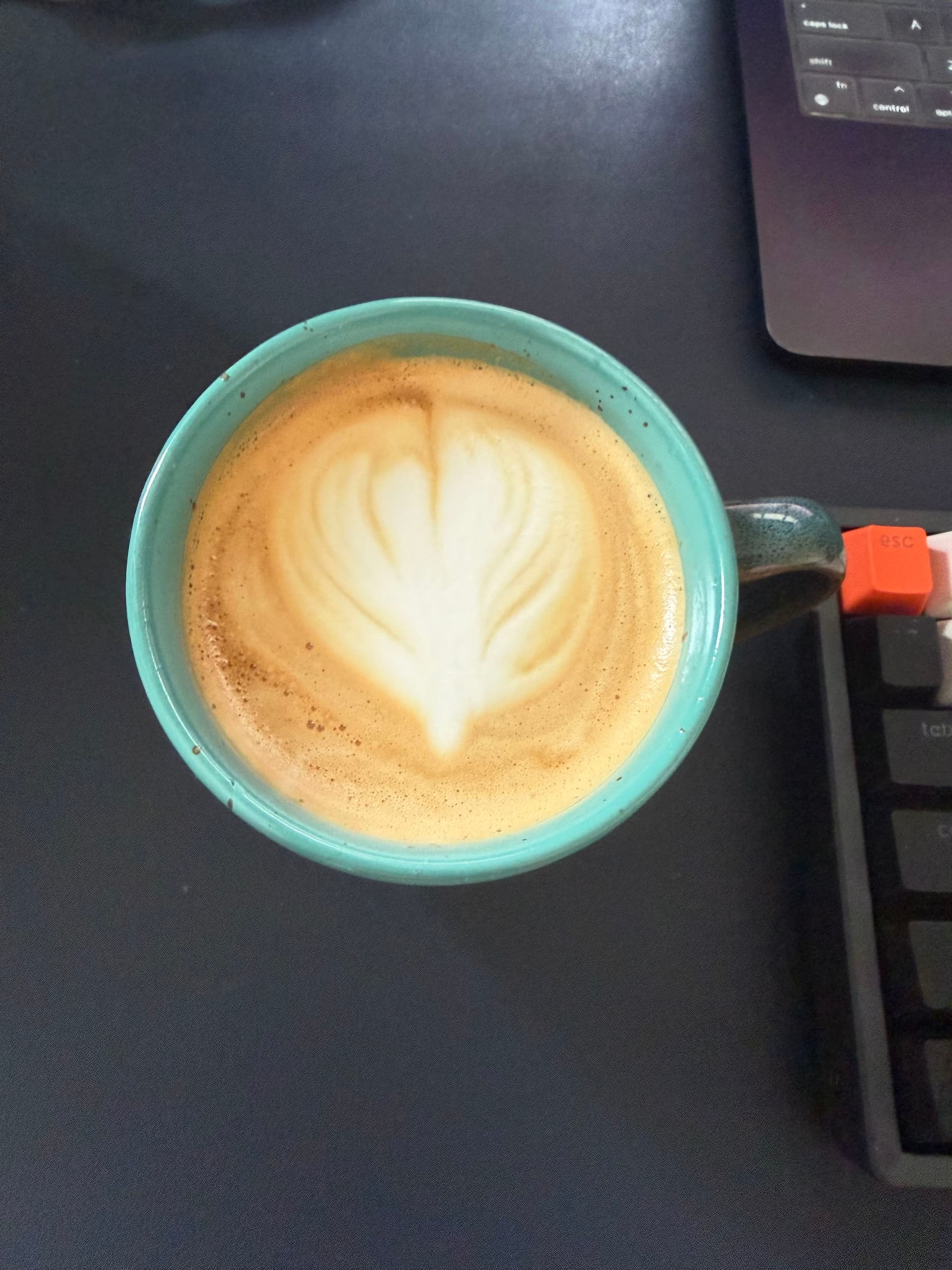 Latte art from August 16, 2026