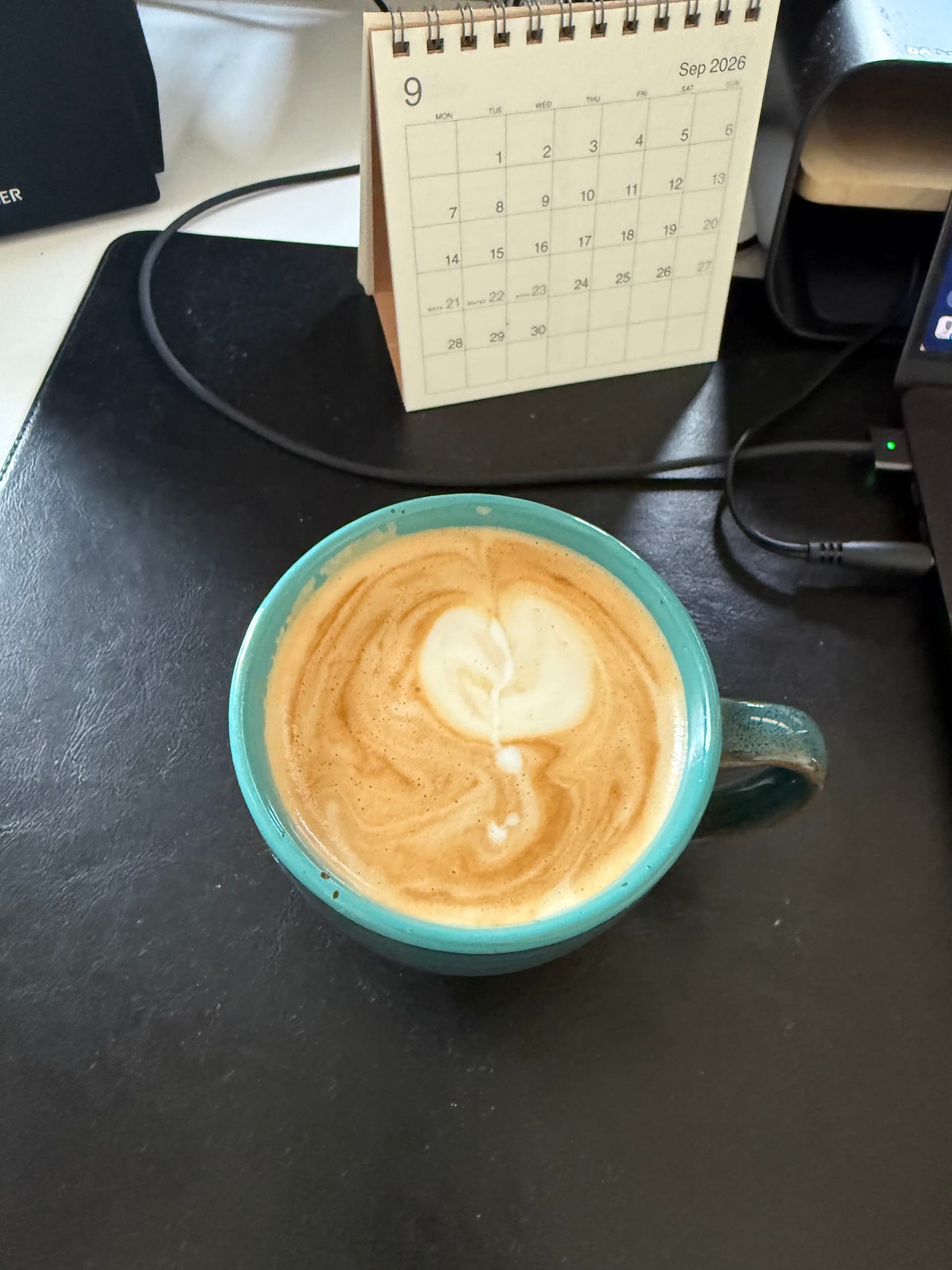 Latte art from September 25, 2026