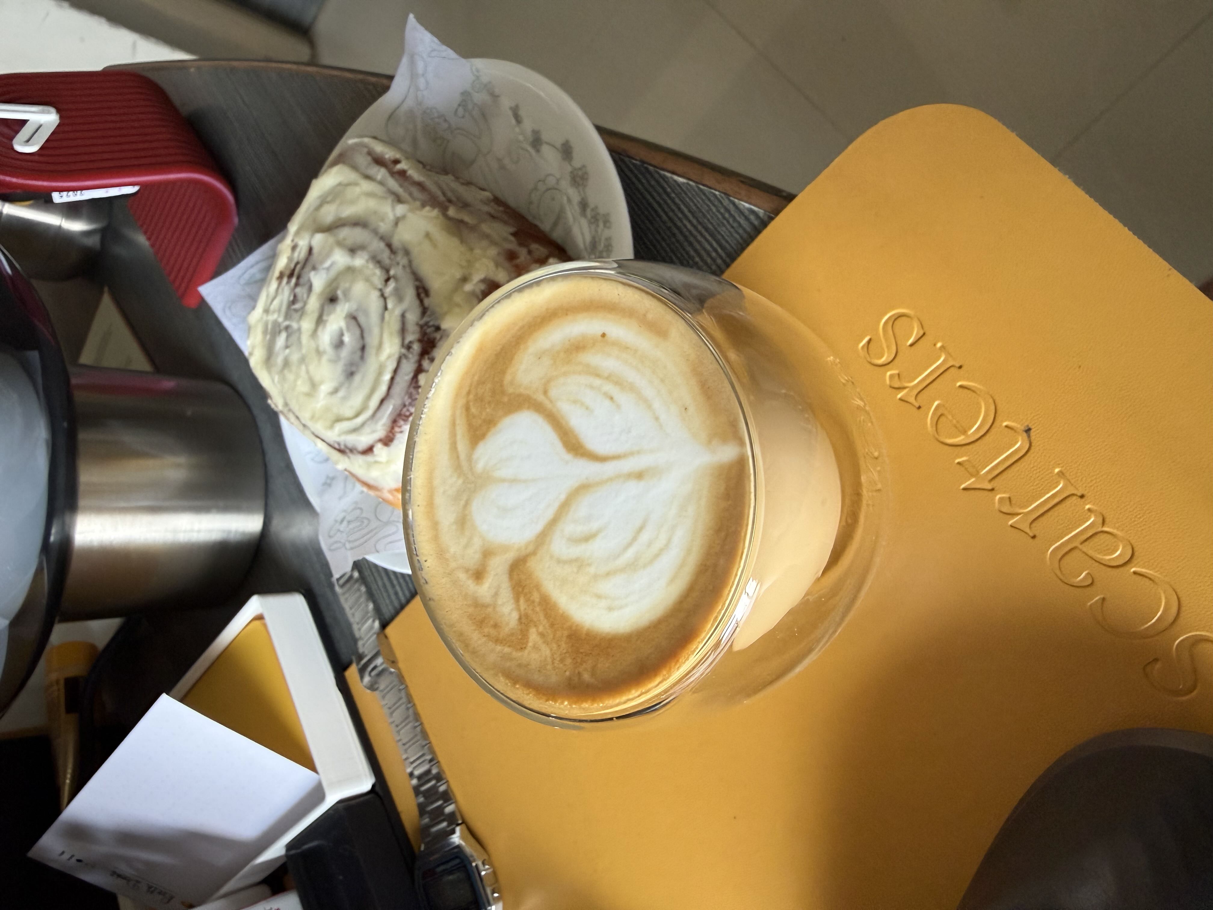 Latte art from October 21, 2025