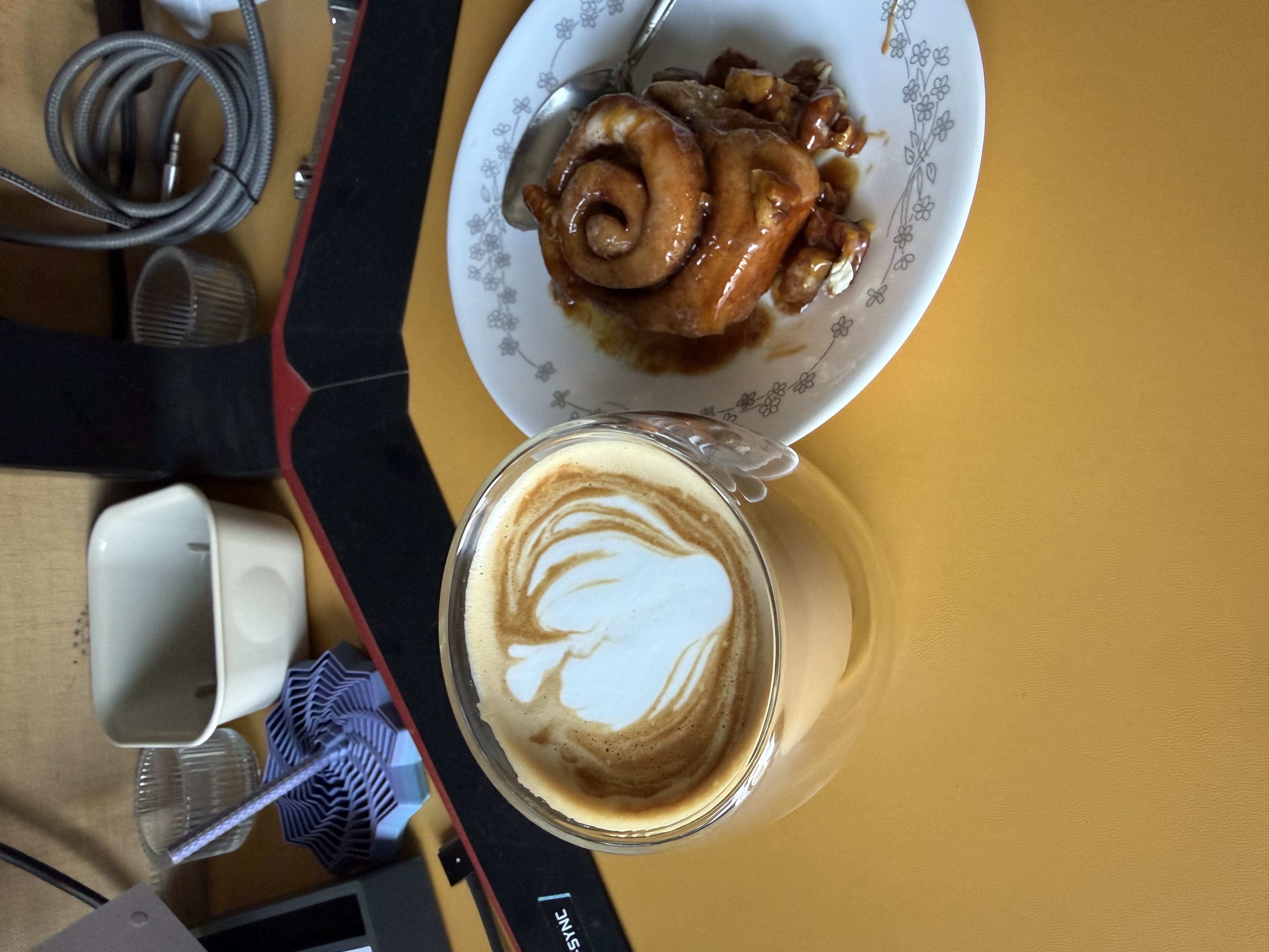 Latte art from December 1, 2025