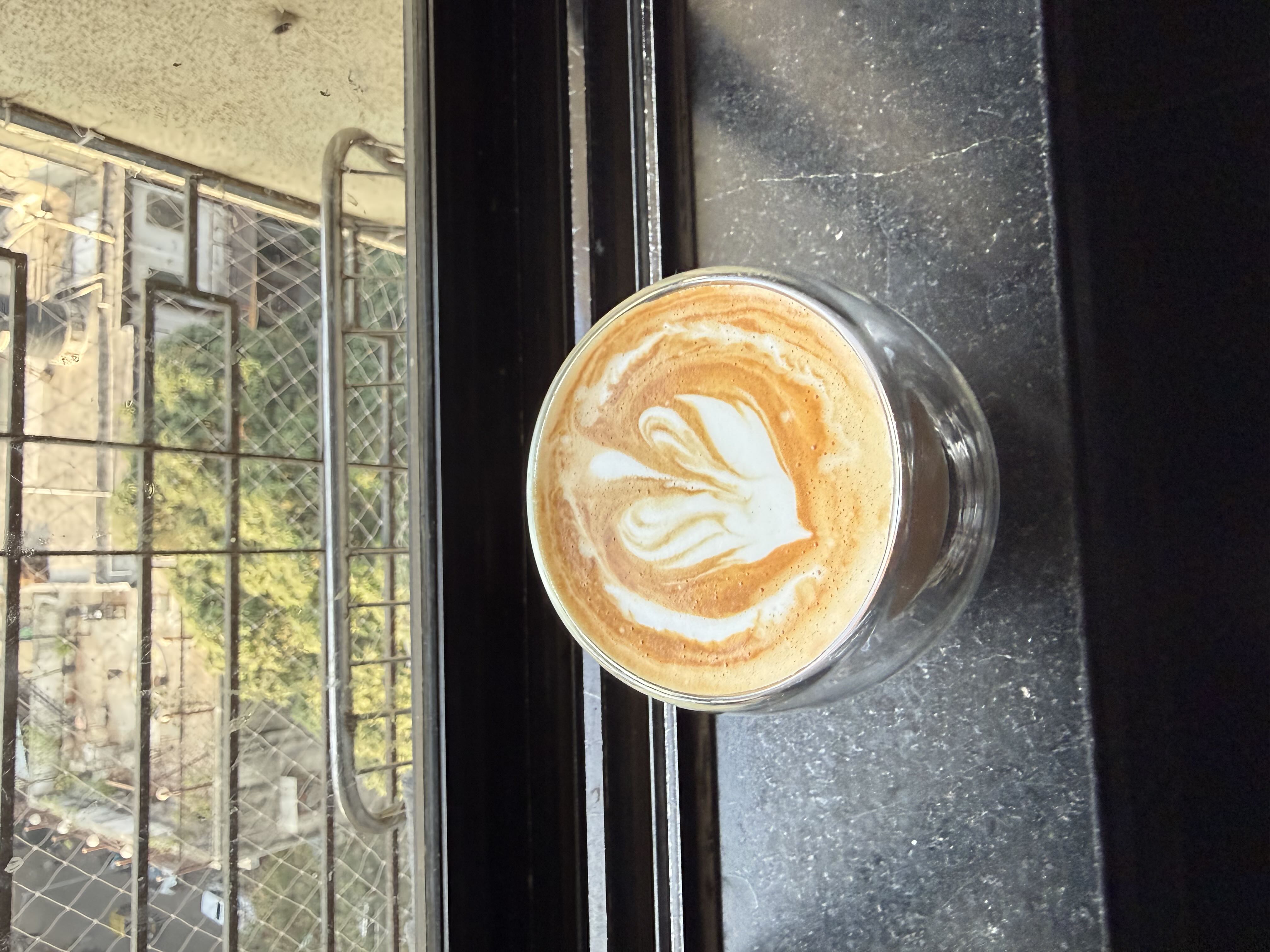 Latte art from December 8, 2025