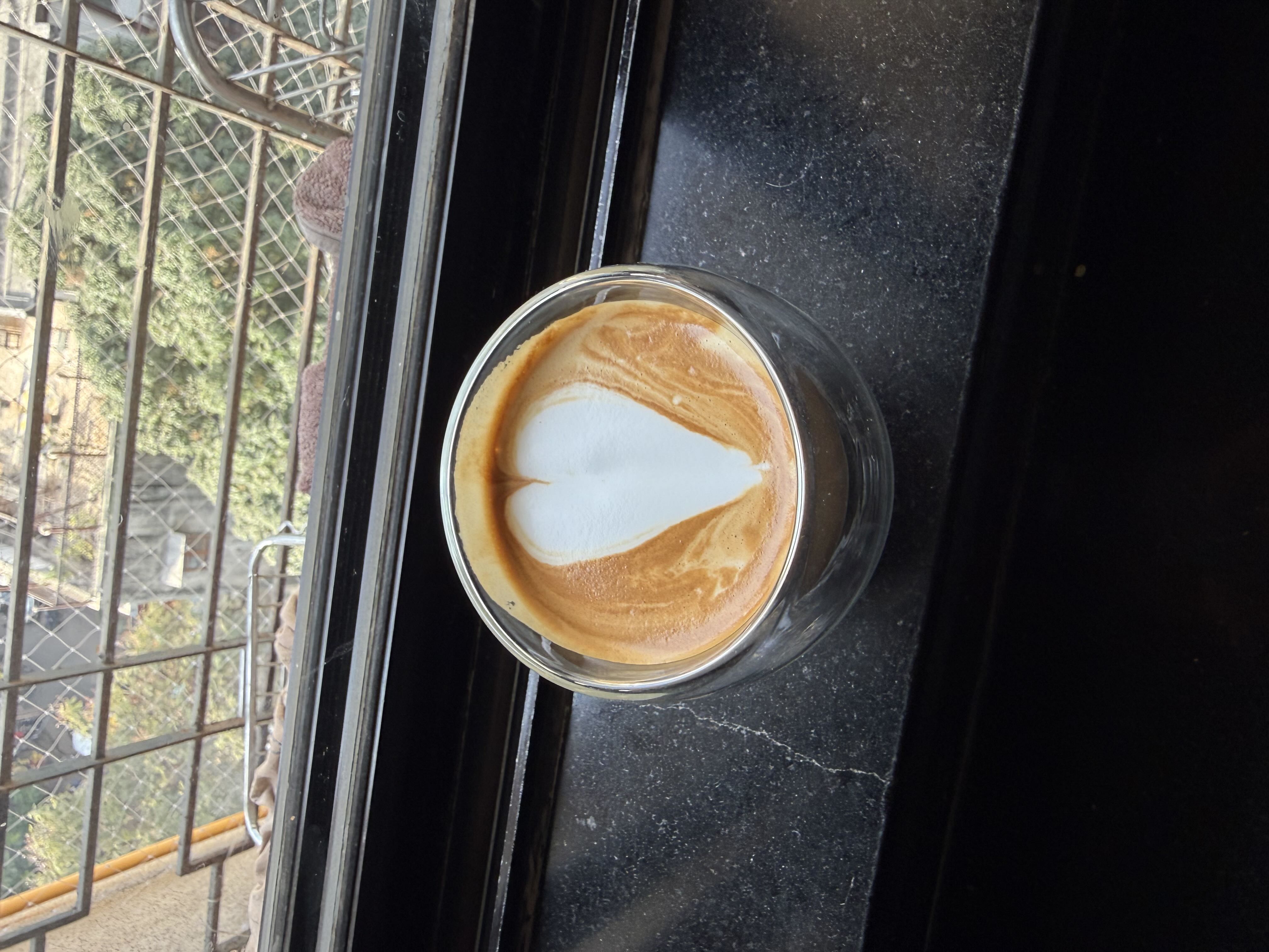 Latte art from December 21, 2025